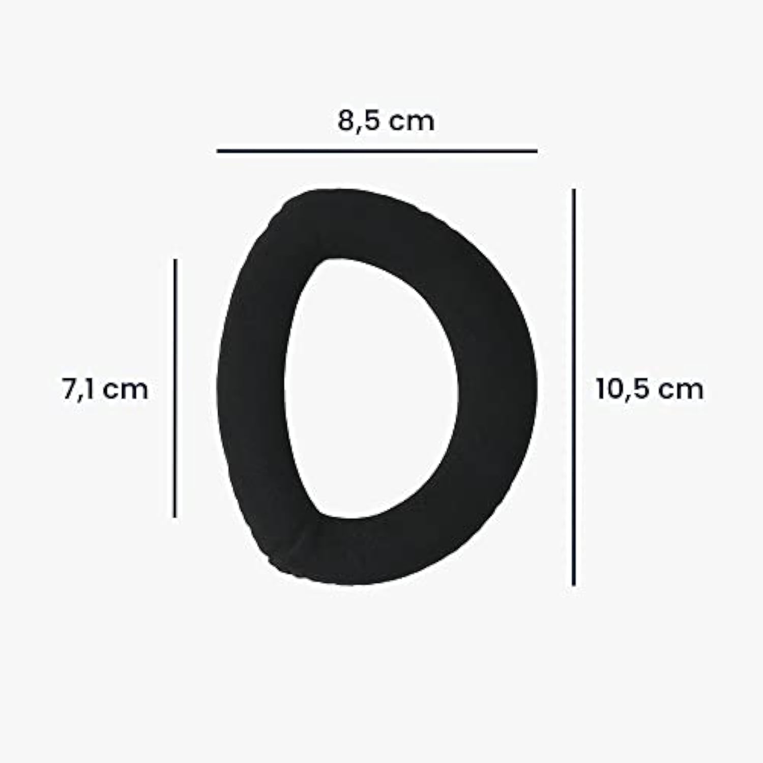 kwmobile Ear Pads Compatible with Sennheiser HD700 Earpads - 2X Replacement for Headphones - Black