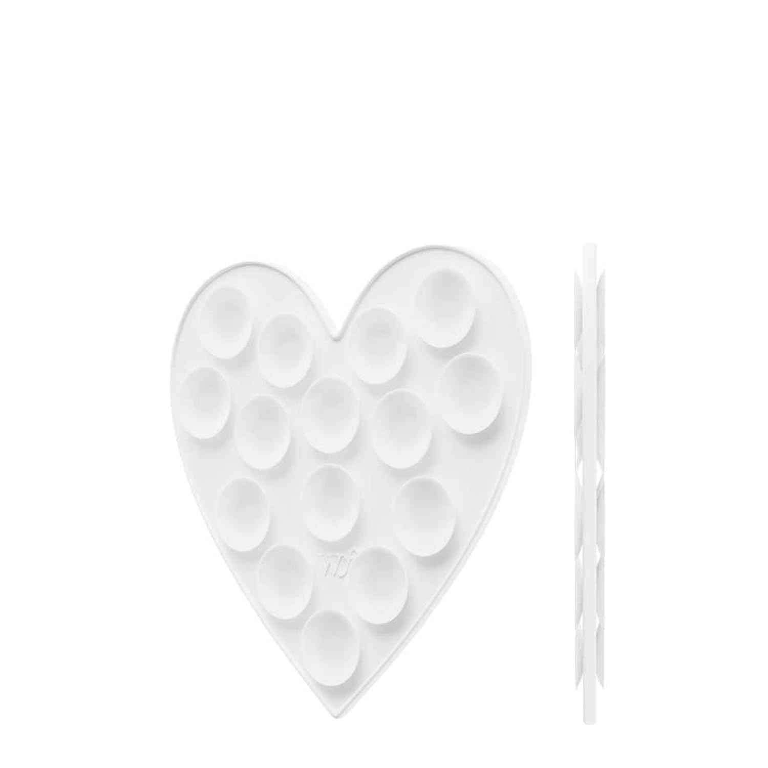 Cases - White Heart Stickeez, Compatible With Apple Iphones | Pink Trendy Cute Viral - Durable, Easy To Attach, Lightweight, Reusable, Double-Sided Suction, Women-Owned Small Business