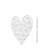 Cases - White Heart Stickeez, Compatible With Apple Iphones | Pink Trendy Cute Viral - Durable, Easy To Attach, Lightweight, Reusable, Double-Sided Suction, Women-Owned Small Business
