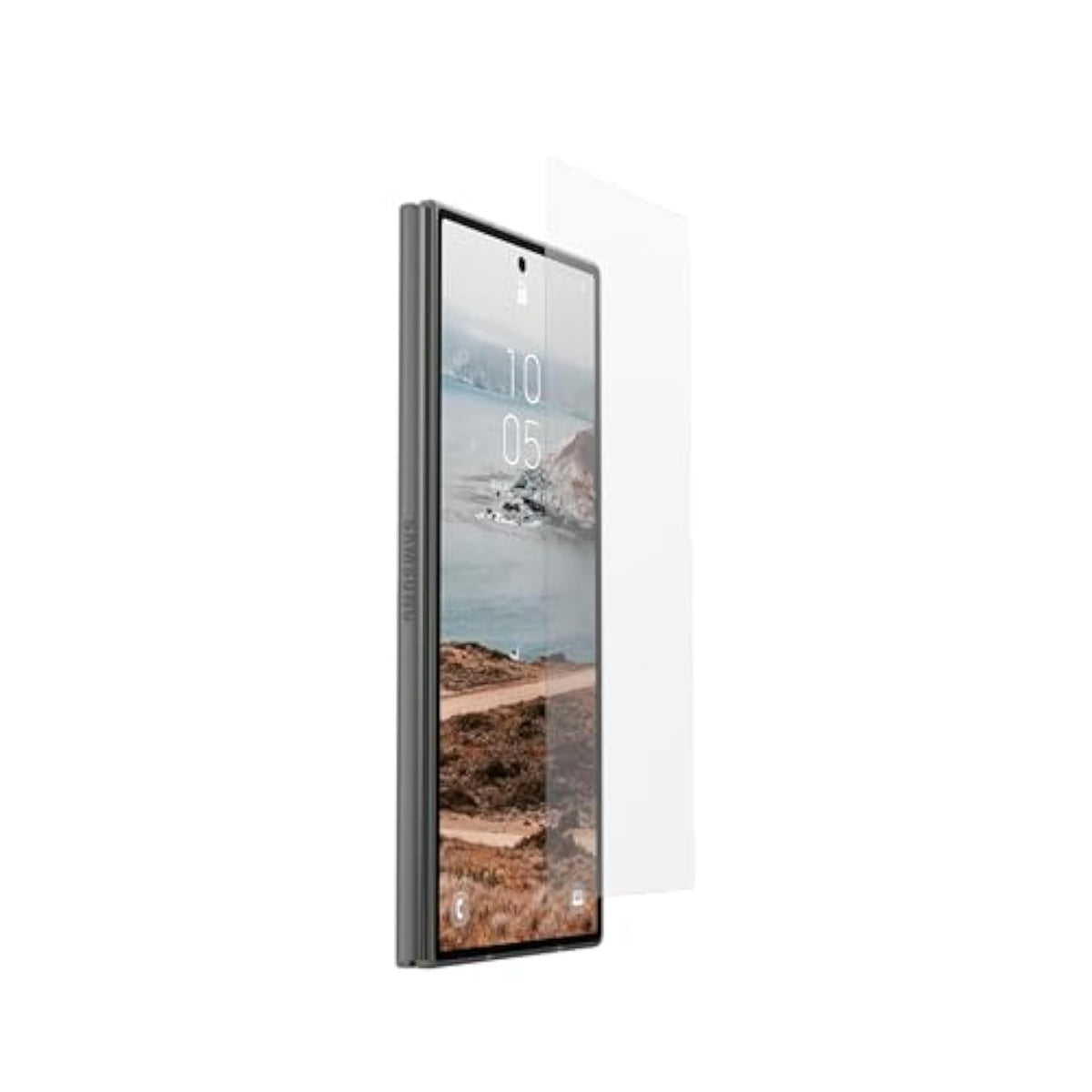 Uag Compatible With Samsung Galaxy Z Fold 7 Screen Protector Glass Shield Clear - Anti-Fingerprint Ultra Hd Scratch Resistant Bubble Free Tempered Glass