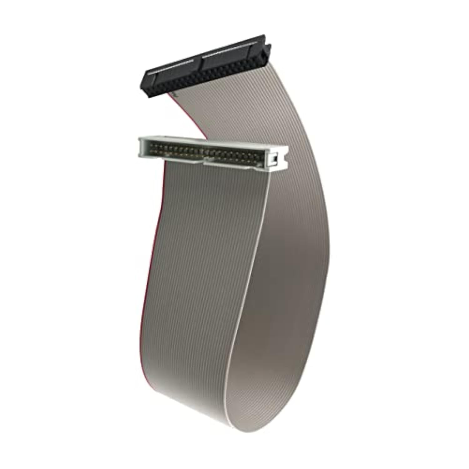 2Pcs Ide 40-Pin Male To Female Hard Drive Extension Cable 30Cm 11.8" M-F Flat