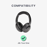 kwmobile Ear Pads Compatible with JBL Tour One Earpads - 2X Replacement for Headphones - Black