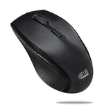 Adesso WKB-1600CB TruForm Media Wireless Ergonomic Keyboard & Optical Mouse Combo with 24 GHz RF Technology, Split Design, Adjustable DPI, and Multimedia Hotkeys