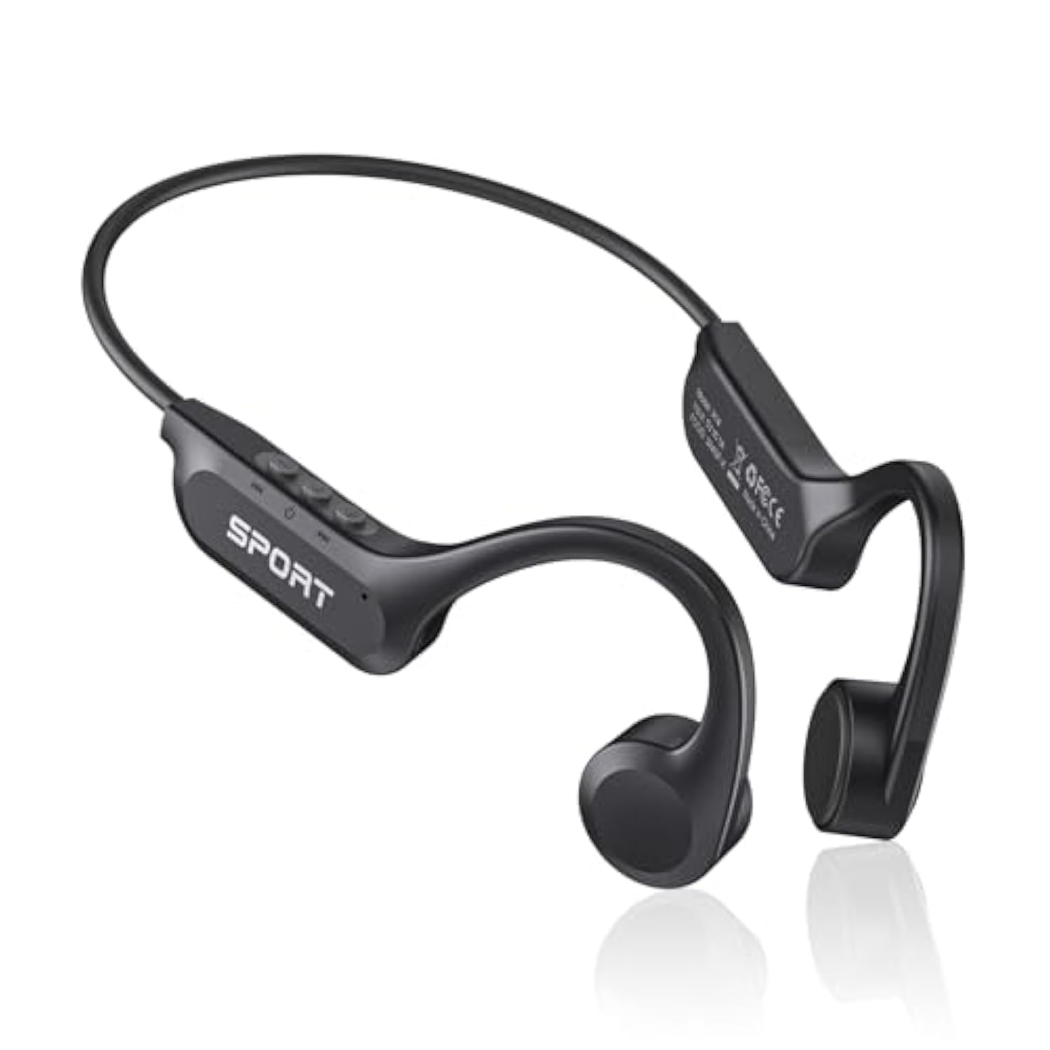 Bone Conduction Bluetooth 5.3 Headphones, IPX6 Waterproof, 8H Playtime for Sports