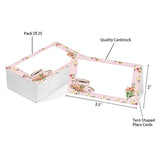 Table Place Card, Tea Party Themed Tent Style Cards, Pack Of 25 Half-Fold Reception Place Card, Perfect For Bride Shower, Birthday Party, Banquet And Special Events C26