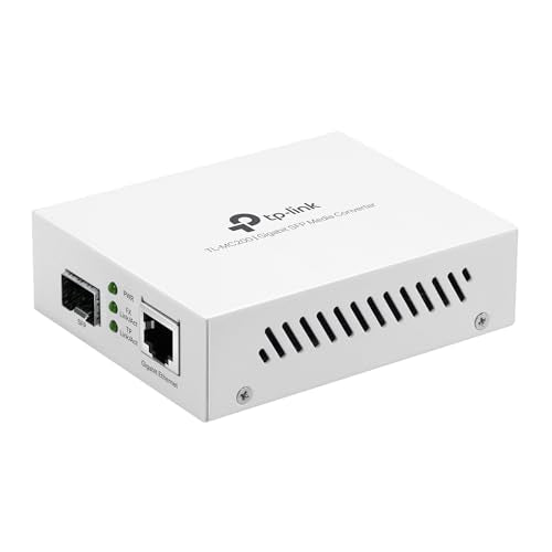 Tl-Mc200 | Gigabit Sfp To Rj45 Fiber Media Converter | Fiber To Ethernet Converter | Plug And Play | Durable Metal C