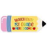 Watch Out 1St Grade Here I Come Photo Sign For 1St Grade Back To School Decorations, 1St Grade Back To School Supplies, First Day Of 1St Grade Decorations Photo Board