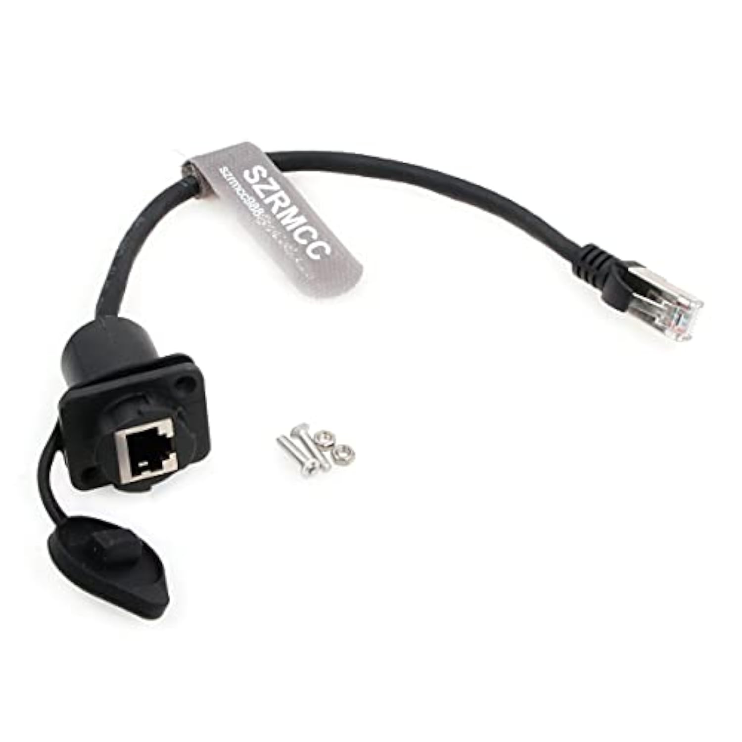 Waterproof Rj45 Male To Female Connector Panel Mount Lan Ethernet Extension Ca