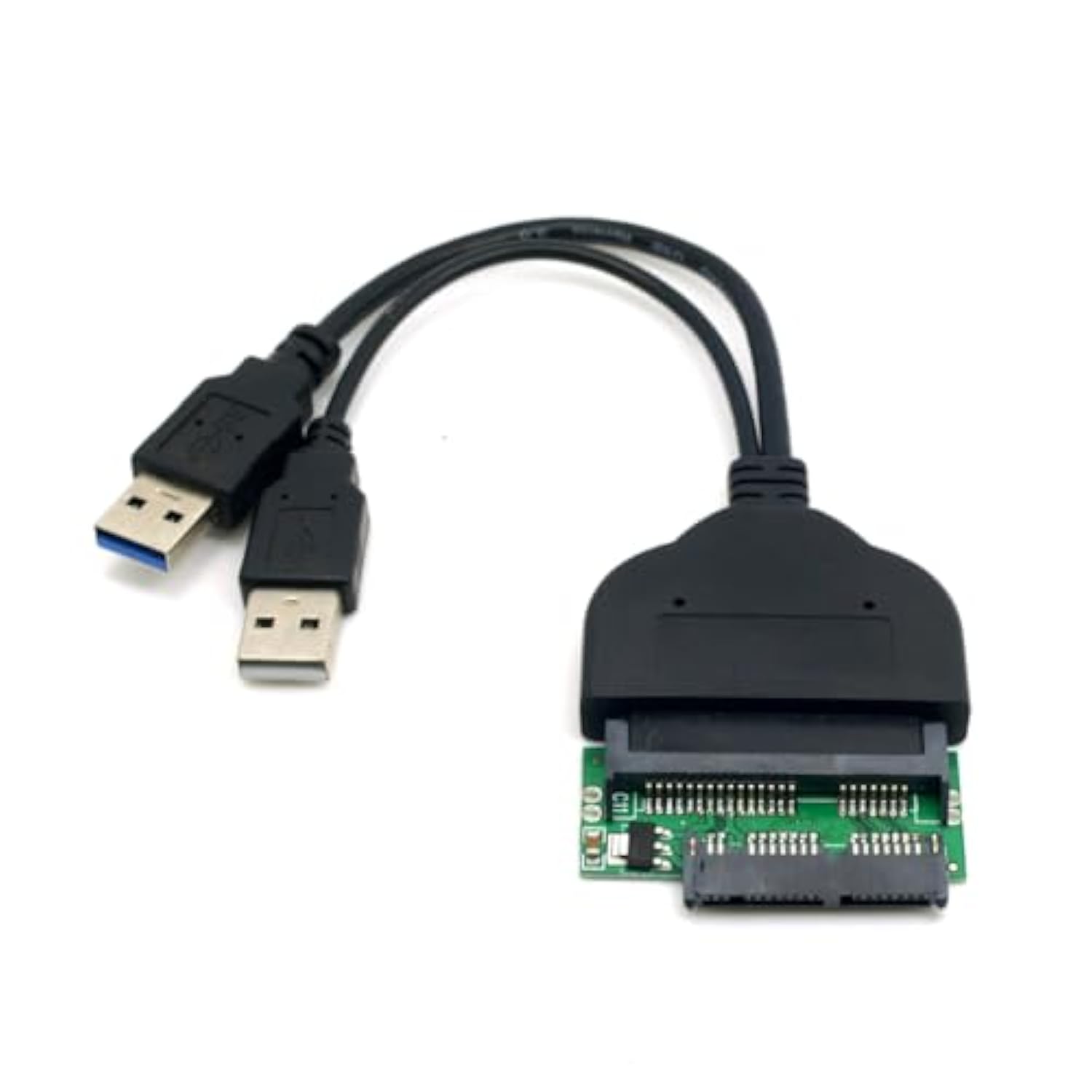 cablecc 1set USB 3.0 to SATA 22Pin & SATA to Micro SATA Adapter for 1.8" 2.5"