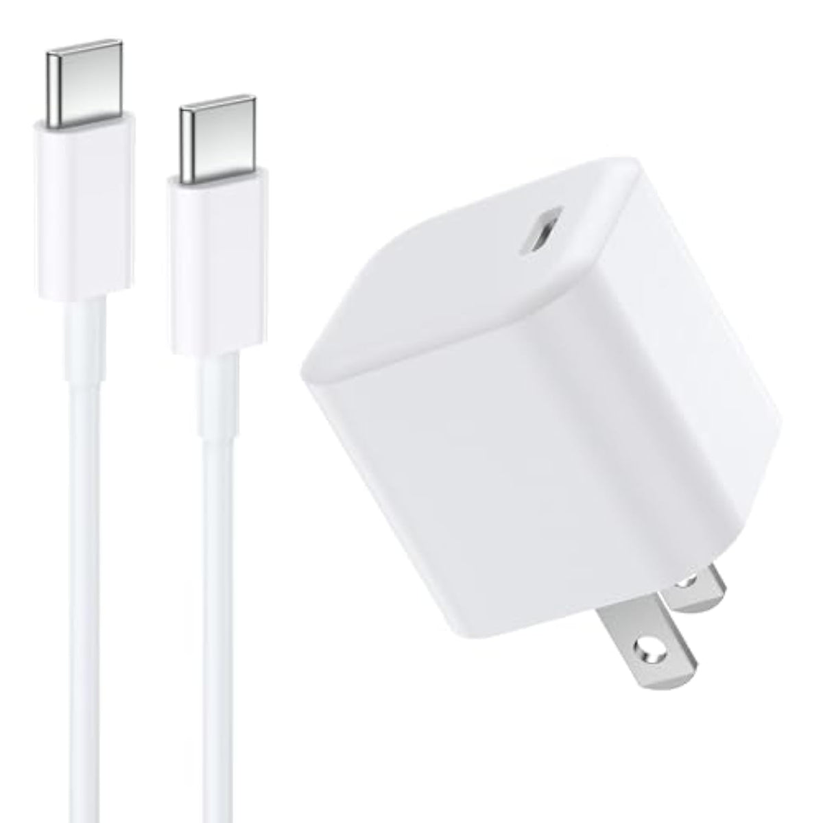 Usb C Charger Block, Usbc Pd Fast Charging Cube C Box Charger Type C Charging Block Wall Plug Adapter & 6Ft Usb C Cable For Iphone 16 15 Pro Max Plus, Ipad Mini6 Air, Samsung Galaxy S24 A16 A15