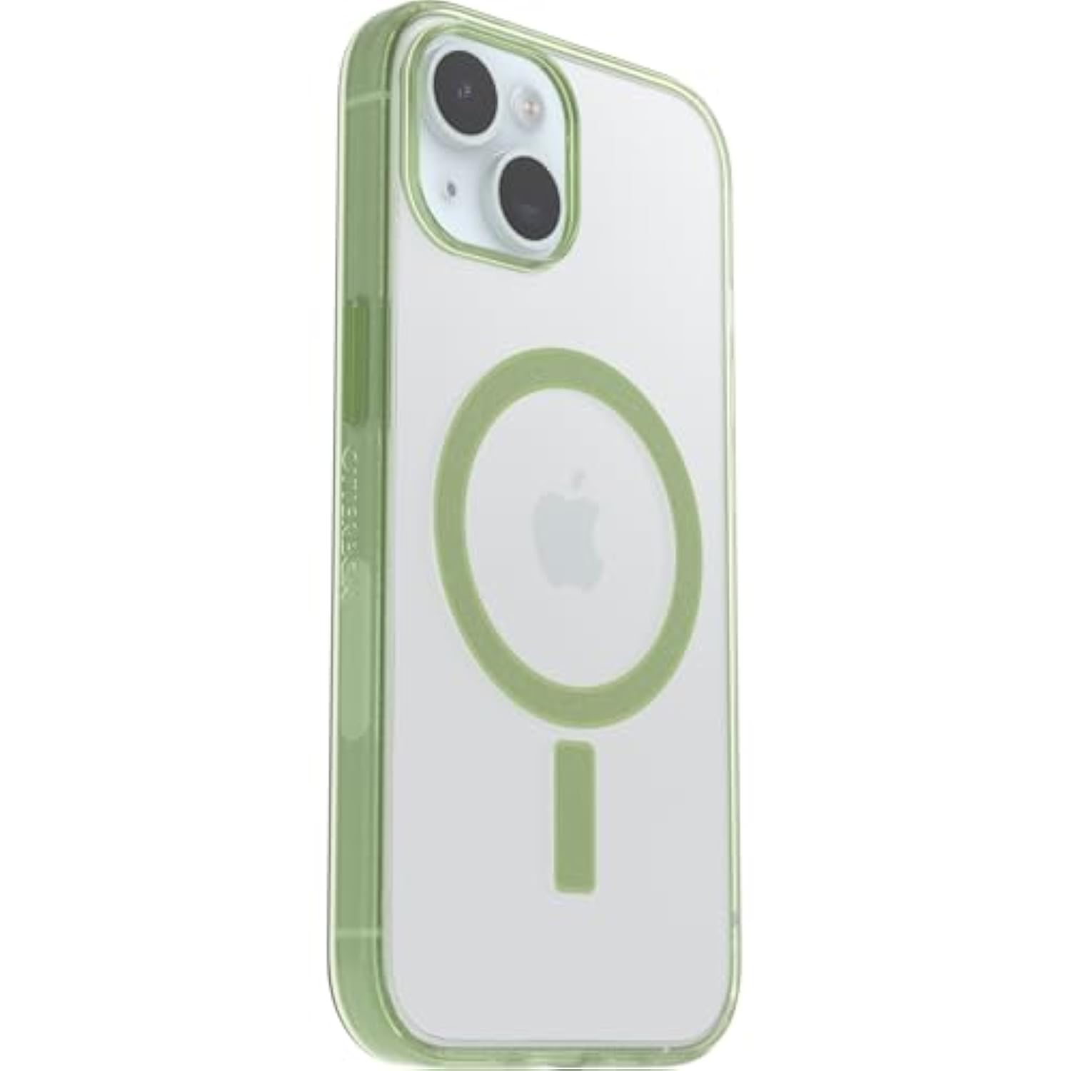OtterBox Clear case with Colorful Grip Edge case for iPhone 15 - Moray (Green)