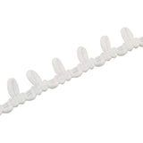 Button Looping 42Ft White Lace Edge Elastic Button Loops For Sewing Cr