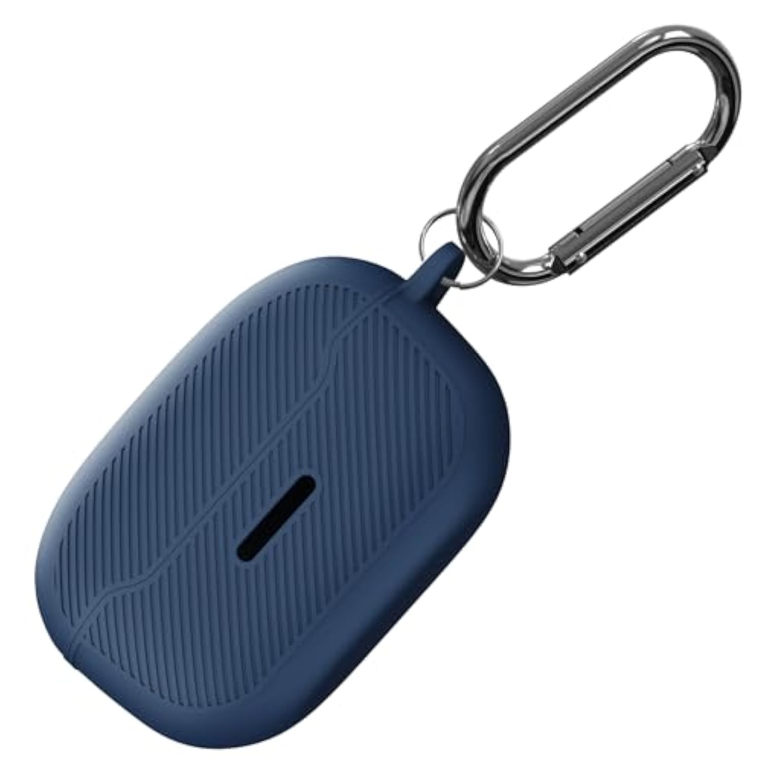 Silicone Protective Case Compatible With Jbl Endurance Race, Portable Scratch Shock Resistant Cover With Carabiner [Front Led Visible] Dark Blue