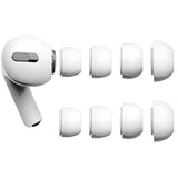 Xs Size Ear Tips Earbuds Covers Ear Caps Eartips Earpads Compatible With Apple Airpods Pro 2 And Airpod Pro 1, Silicone Tips, Fit In Case, 3 Pairs White Xs