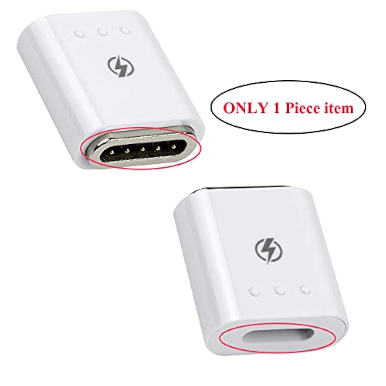 Ubrokeifixit Ubrokeifixit For G8X Thinq Dual Screen Cover Case Charging Magnetic Adapter Gender Charger Connector Replacement For G8X Thinq,V50S Thinq 5G Lm-V510N (G8Xwhite)