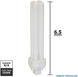Sylvania CF26DD E 835 CFL Light Bulb 26W 4 Pin Quad Tube 3500K Neutral White Compact Fluorescent