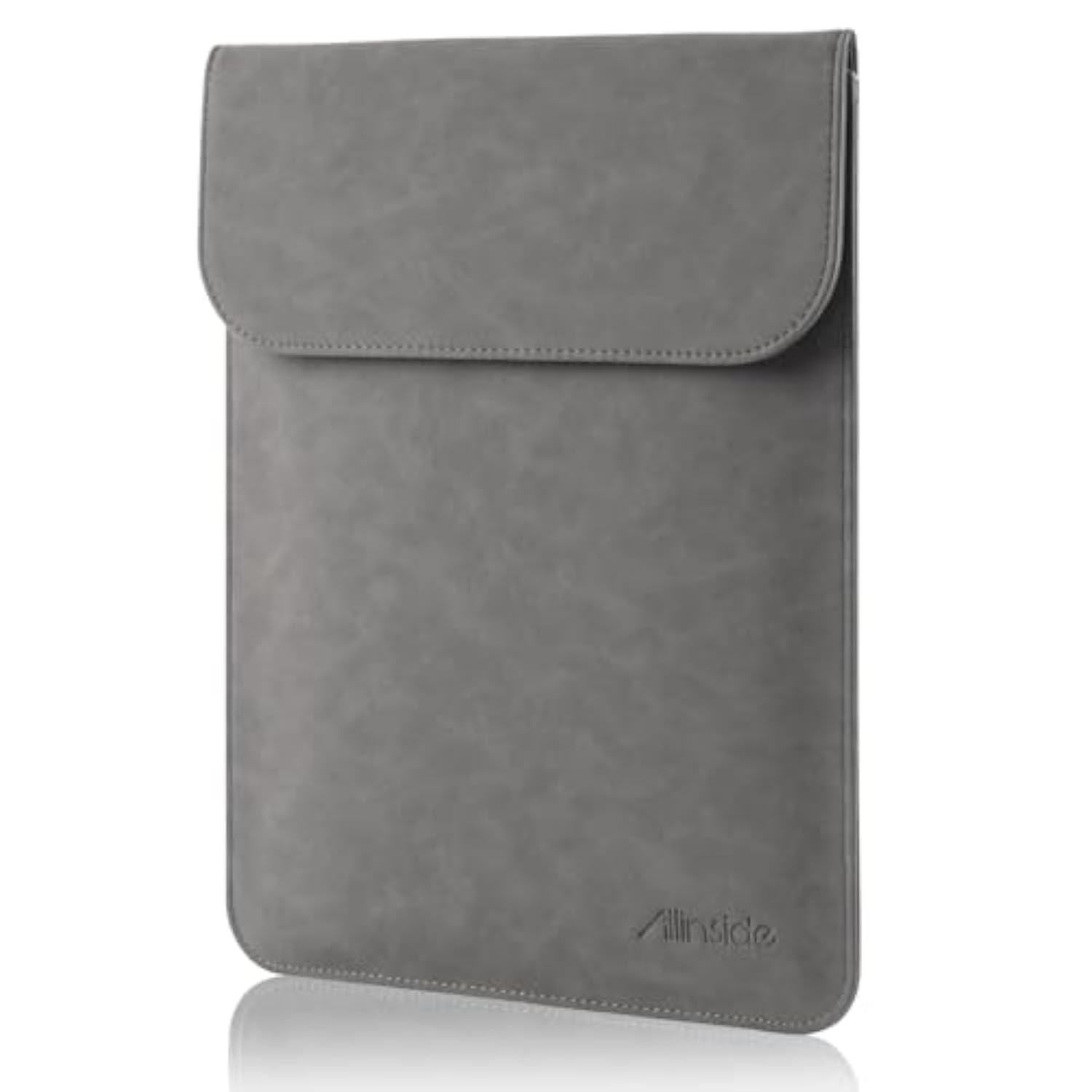 13-13.3 Inch Laptop Sleeve Case For Macbook Pro 14 2021–2024 (A2918, A2992, A3112, A3401, A3185)/Macbook Air 13 2010-2017/Macbook Pro 13 2010-2015, Pu Suede Leather Laptop Case Cover, Gray