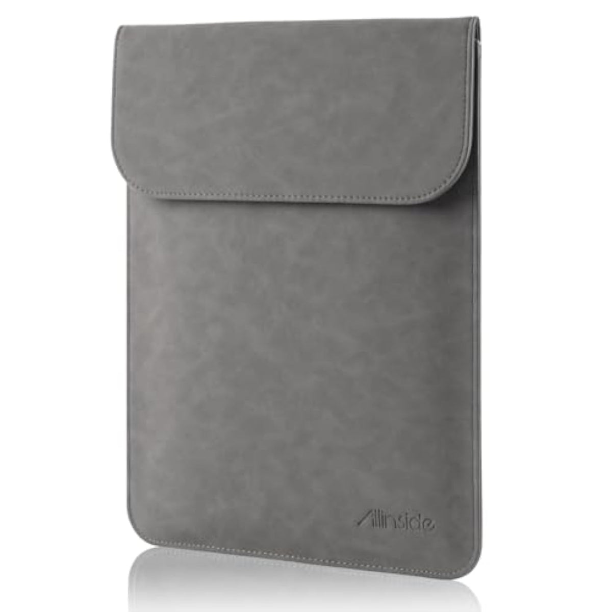 13-13.3 Inch Laptop Sleeve Case For Macbook Pro 14 2021–2024 (A2918, A2992, A3112, A3401, A3185)/Macbook Air 13 2010-2017/Macbook Pro 13 2010-2015, Pu Suede Leather Laptop Case Cover, Gray
