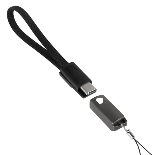 Cable Compatible With Coleman Classic Recharge 400 Lumens LED Lantern - USB Type-C Keychain Charger, Key Ring USB Type-C to Type-A 8 in USB Cable -