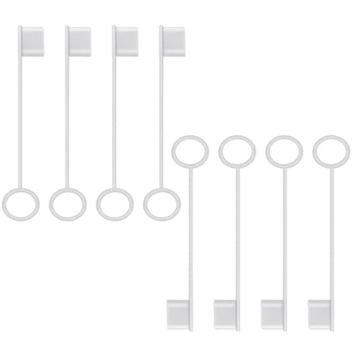 8Pcs USB Caps for USB C Cable Anti Loss Tether Silicone Soft Snugly Dust and Oxidation Protection Adapter Cover Anti Dust for Android iPhone Type C