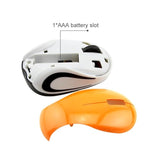 Mini Mouse - Small Wireless Optical Kids Mouse For School, Travel & Pc/Mac - Usb Receiver (Orange)