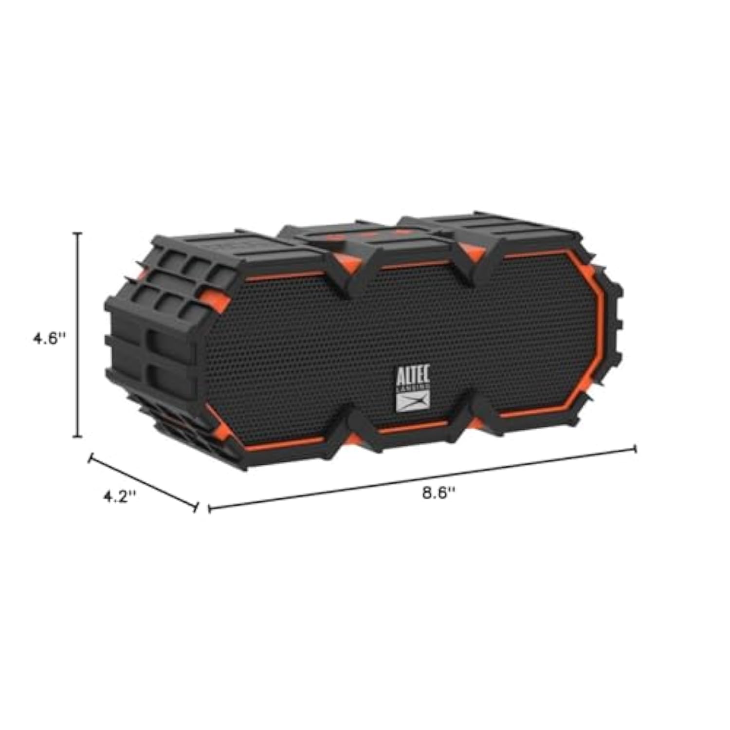Altec Lansing LifeJacket 2 - Waterproof Bluetooth Speaker, Floating Portable Speaker for Travel & Outdoor Use, Deep Bass & Loud Sound, 30 Hour Playtime