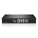 8 Port Full Gigabit Poe++ Switch, 4 Bt 90W & 4 At 30W Ports, 2 Gigabit Uplink, Total Budget 200W, 802.3Af/At/Bt Compliant, Compatible With Ptz Poe Ip Cameras, Voip Phones, Ap, Poe Light