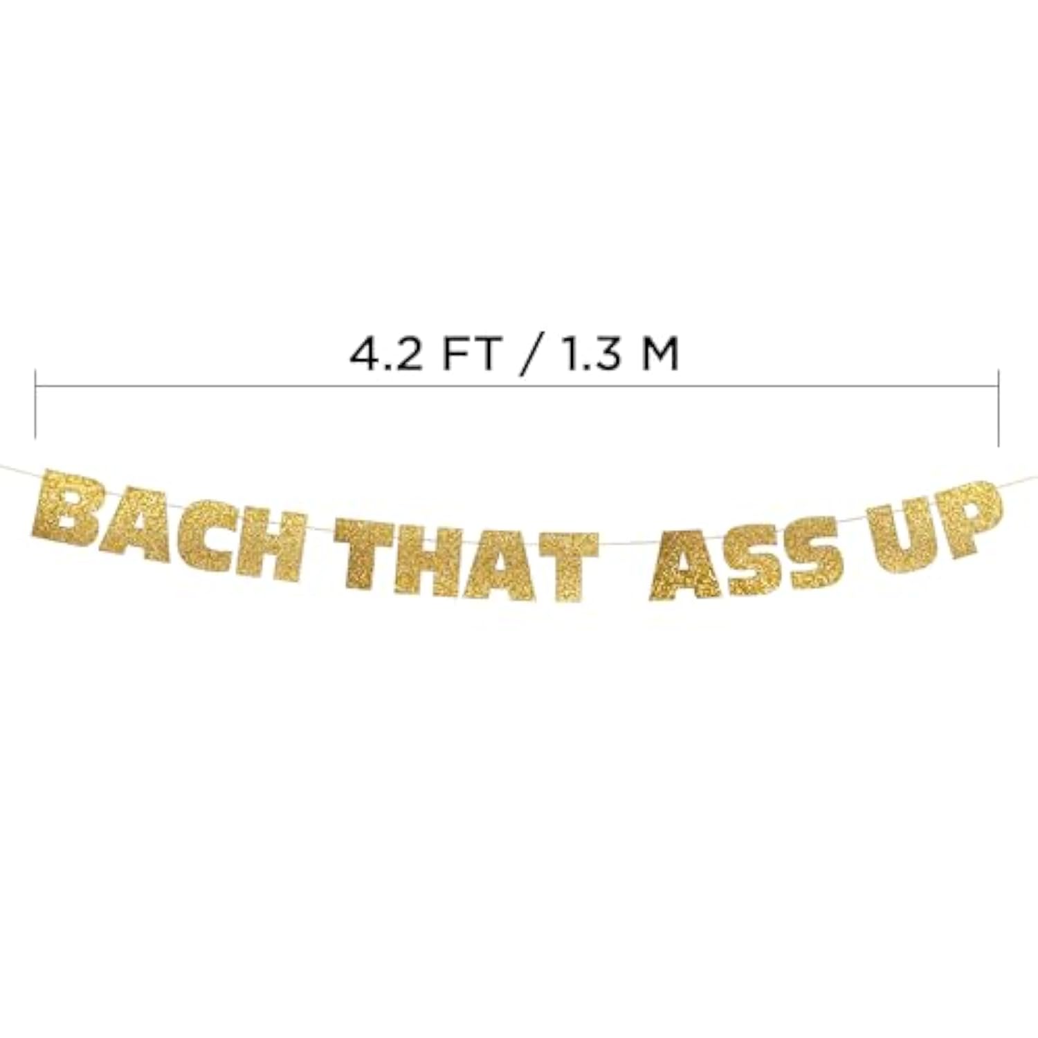 Bachelorette Gold Glitter Banner - Bachelorette Party Decorations, Favors And Supplies