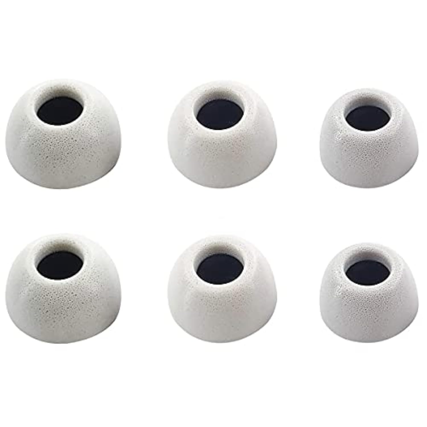 Memory Foam Ear Tips Compatible With Beats Studio Buds Foam Tips Eartips,Upgrate Design,S/M/L 3 Pairs White (Studio Buds Fw)