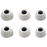 Memory Foam Ear Tips Compatible With Beats Studio Buds Foam Tips Eartips,Upgrate Design,S/M/L 3 Pairs White (Studio Buds Fw)
