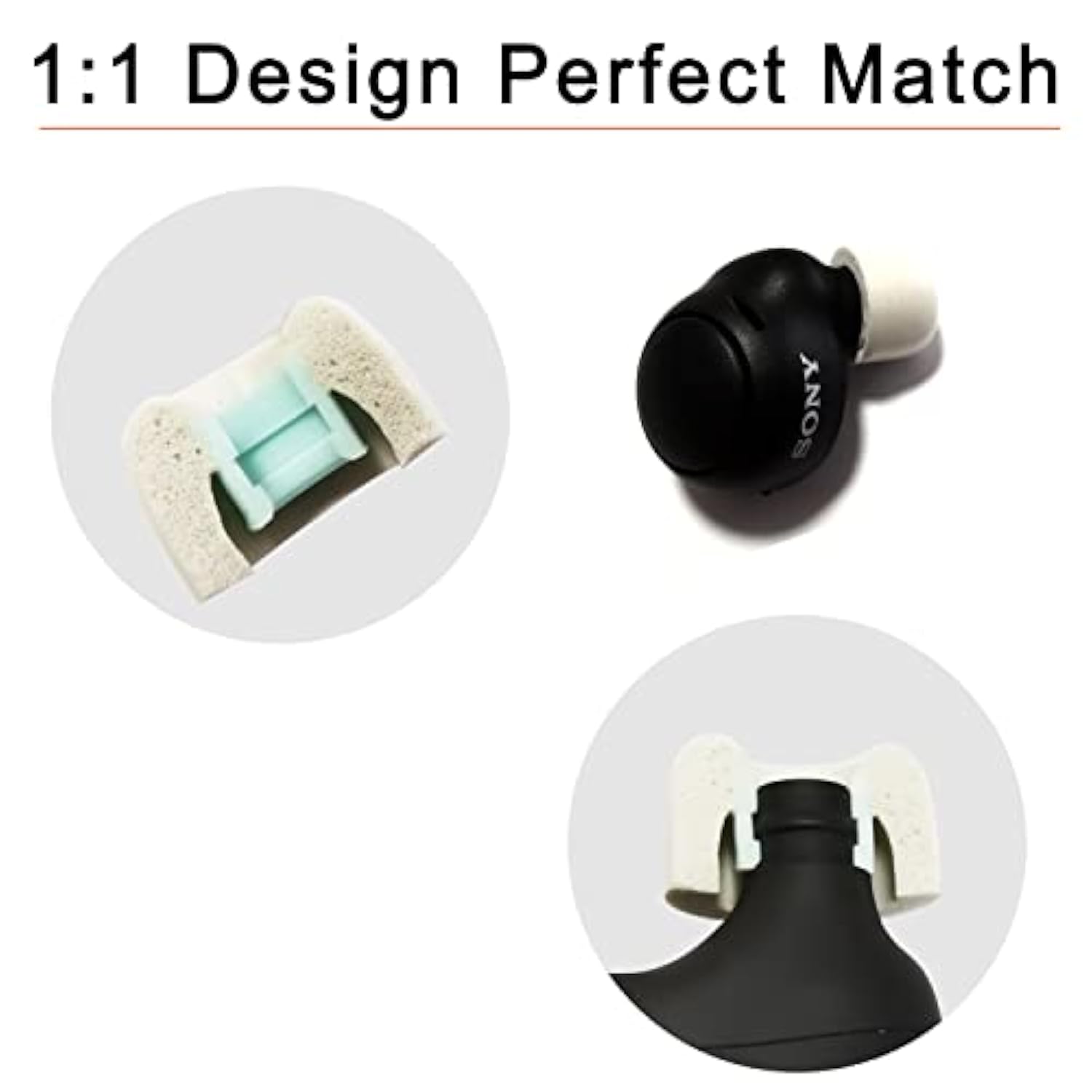 Foam Ear Tips For Sony Wf-1000Xm4/Wf-1000Xm5 Tips Replacement For Sony Linkbuds S Wf-C500 Wf-1000Xm3 Earbuds Tips For Sony Case Cover 3 Pairs Small Gray