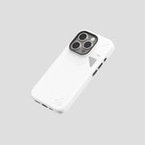 A15 Vegan Leather For Iphone 15 Pro Magnetic Case [Unique Cooling Window] - Compatible With Magsafe [Metal Individual Buttons] - White