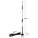 High Gain 5Dbi 4G Lte Cellular Mimo Sma Magnetic Base Antenna Compatible With 4G Lte Wireless Router Modem Hotspot Cellular Gateway Industrial Iot Router Mobile