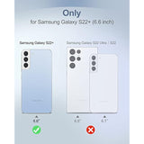 For Samsung Galaxy S22+ Plus Clear Case 6.6" (Only), [Built-In Screen Protector] Full Body Protective Hard Shell+Soft Tpu Phone Case For Samsung S22 Plus -(Full Clear)