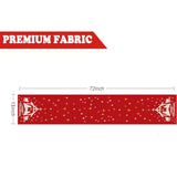 Jesus Christmas Decorations Table Runner Holy Night Nativity Christ Seasonal Winter Merry Christmas Xmas Kitchen Dining Red Table Home Decor 13X72 Inch
