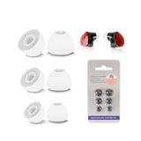 Replacement Ear Tips For Noble Fokus Amadeus – 3 Pairs Silicone Earbuds Tips (S/M/L), Soft Anti-Slip Covers, Noise Isolation, Washable, Comfortable Secure Fit For Daily Use(White)