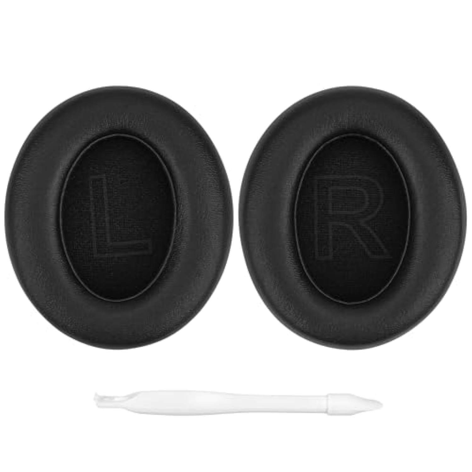 Geekria QuickFit Replacement Ear Pads Compatible with Soundcore Q11i Wireless Headphones, Ear Cushions (Black)