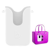 Silicone Phone Holder for Bogg Bags Beach Tote Accessory White