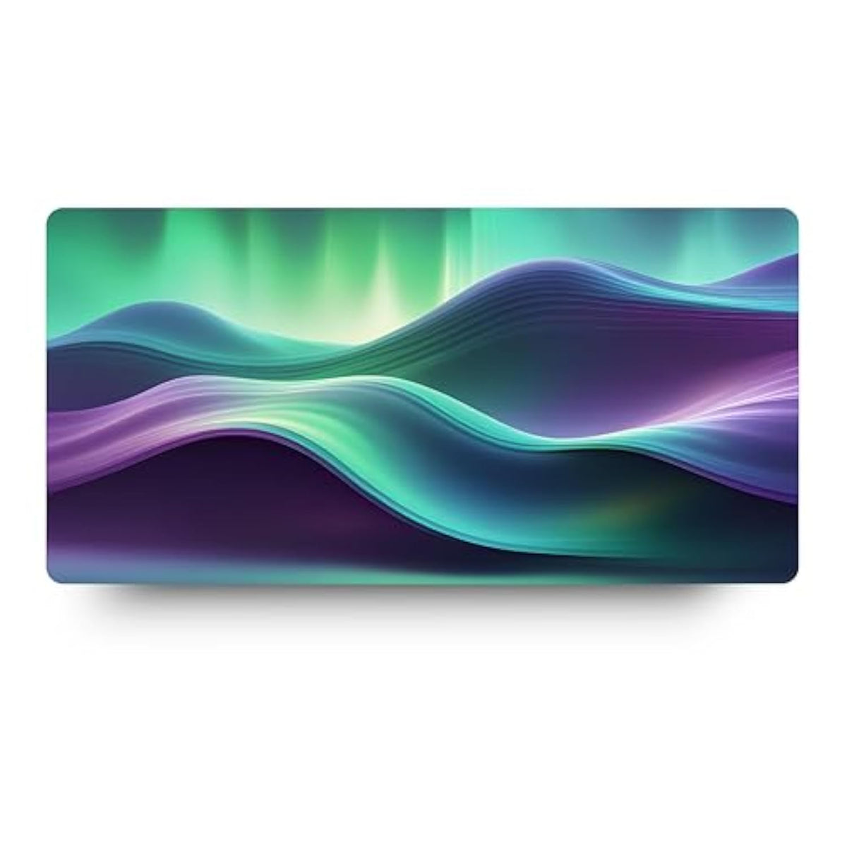 Mouse Pad, Aurora Waveflow Large Desk Mat (23.6 X 11.8 In)