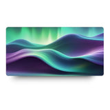 Mouse Pad, Aurora Waveflow Large Desk Mat (23.6 X 11.8 In)