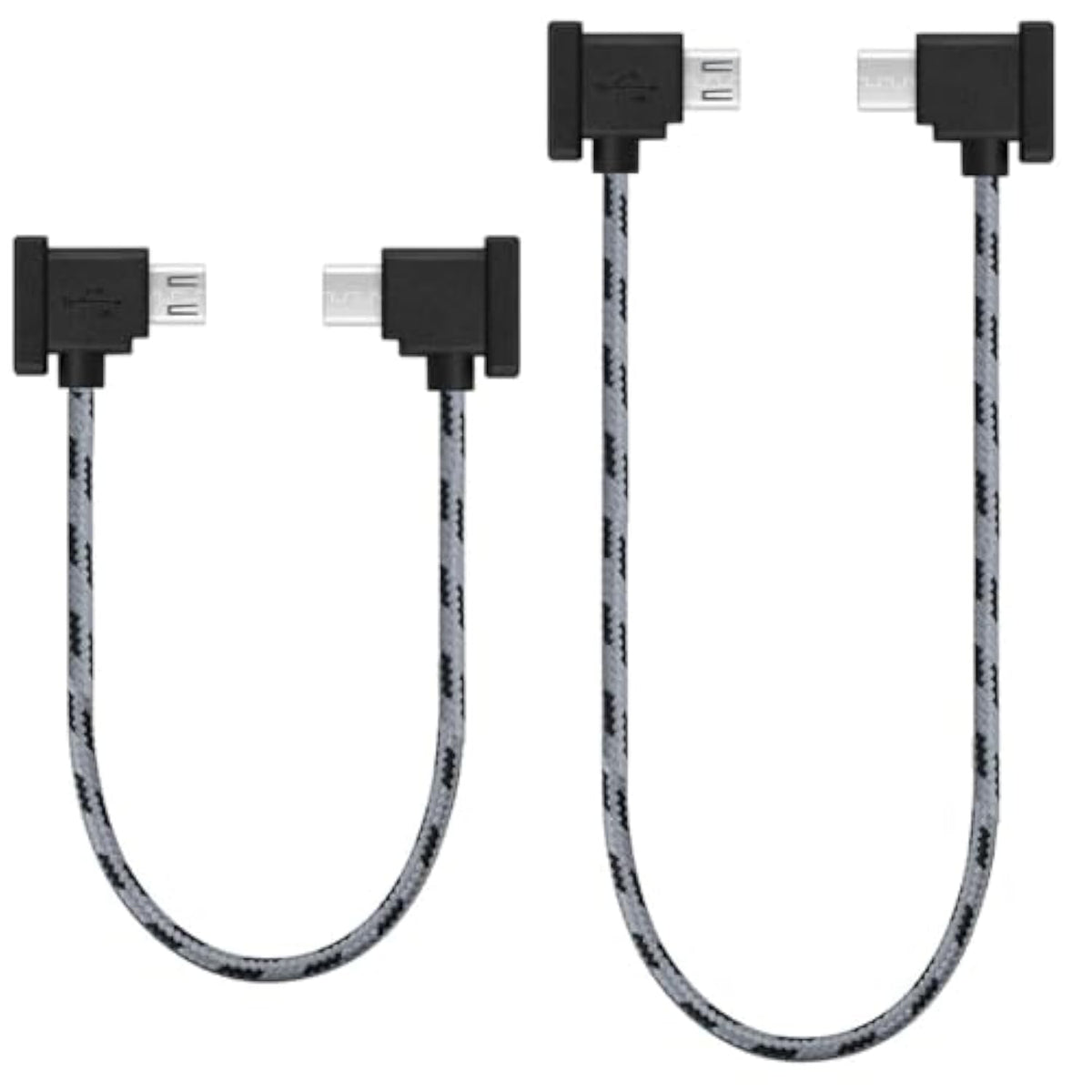 1Ft+0.5Ft(2 Pack) Micro To Usb C Remote Controller Cable For Iphone 15 Pro, Dji Mavic Mini,Mini Se, Mavic 2 Pro/Zoom,Mavic Air,Mavic Pro, Spark, Dji Drone To Tablet Cable Otg Data Cord Accessories