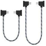 1Ft+0.5Ft(2 Pack) Micro To Usb C Remote Controller Cable For Iphone 15 Pro, Dji Mavic Mini,Mini Se, Mavic 2 Pro/Zoom,Mavic Air,Mavic Pro, Spark, Dji Drone To Tablet Cable Otg Data Cord Accessories