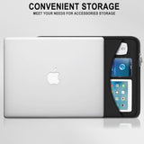 Laptop Case 13-13.3 Inch, Durable Traveling Shockproof Protective Laptop Case Computer Cover With Pocket, Briefcase Carrying Bag Compatible For Macbook Air Pro, Dell, Hp, Asus, Lenovo, Black