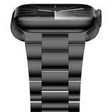 Lightweight Stainless Steel Band Designed For Apple Watch Ultra 2 & Ultra, Series 1-10, 46Mm, 45Mm, 44Mm, 42Mm, Replacement Iwatch Bands For Men & Women,Black