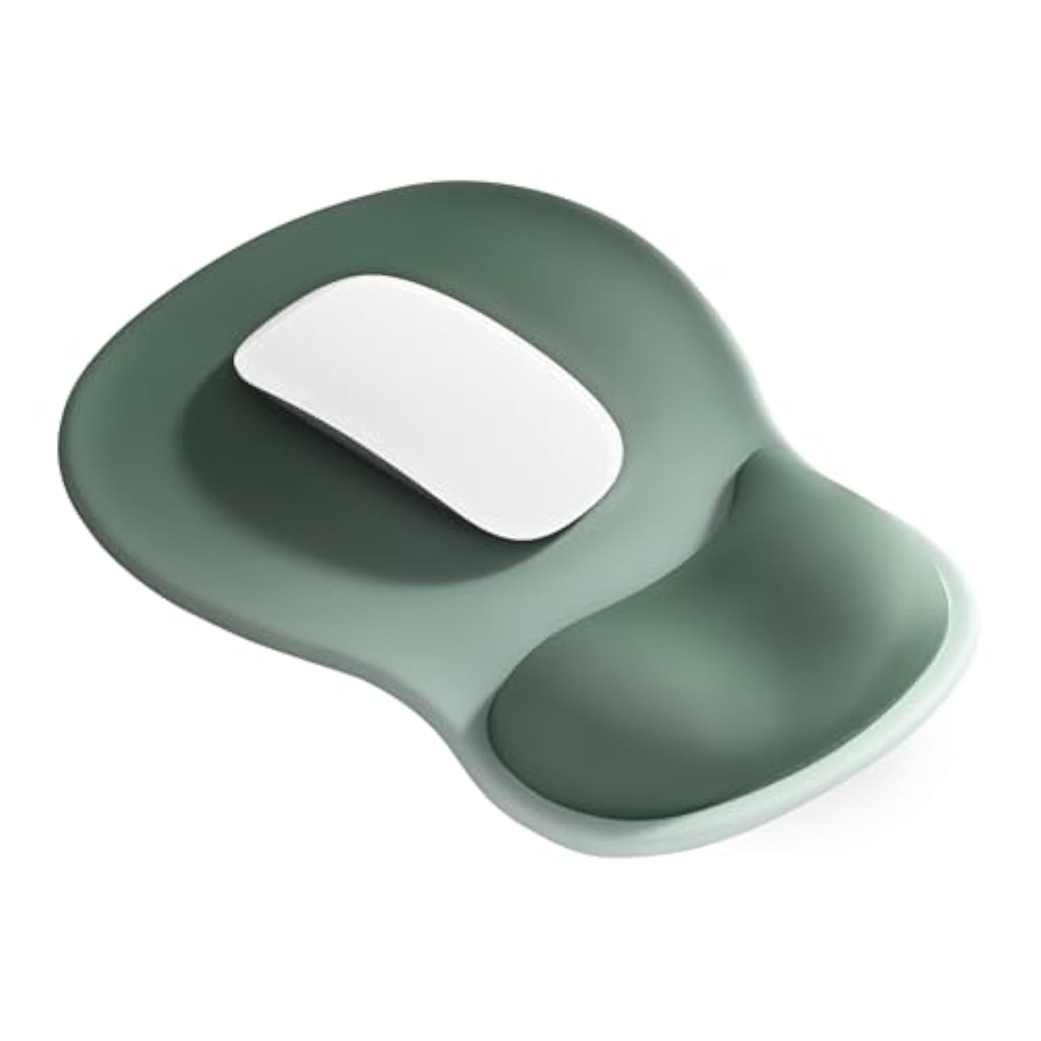 Ergonomic Mouse Pad With Gel Wrist Rest Support Middle Concave Design, Relieve Wrist Pain Mousepad, Non-Slip Base For Laptop, Computer, Office Desk Accessories, Carpal Tunnel Syndrome