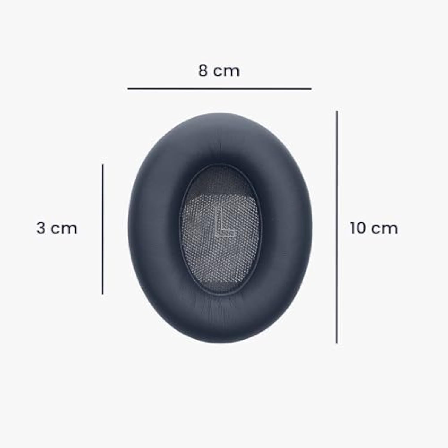 kwmobile Ear Pads Compatible with Bose QC Ultra/QuietComfort Ultra Earpads - 2X Replacement for Headphones - Dark Blue