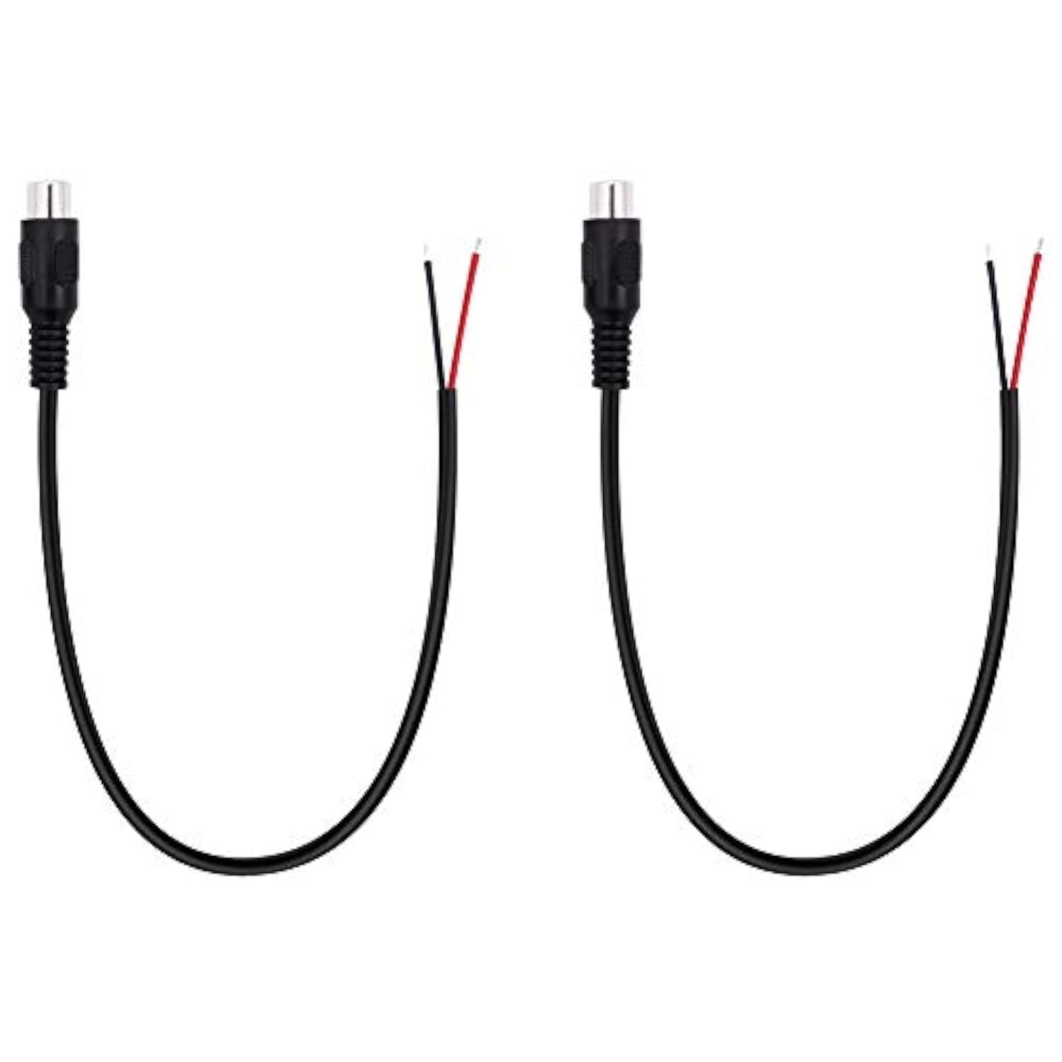2-Pack Rca Female Plug To Speaker Wire Bare Wire Pigtail Connector Adapter Repair Audio Video Rca Jack Cable For Av Receiver Speaker Amplifier Tv Subwoofer