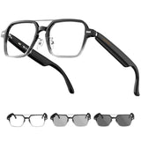Aviator Smart Glasses for Men & Women, Audio Bluetooth Glasses, Wear Induction Power On/Off, Touch Control, Photochromic Lens, Smart Sunglasses,