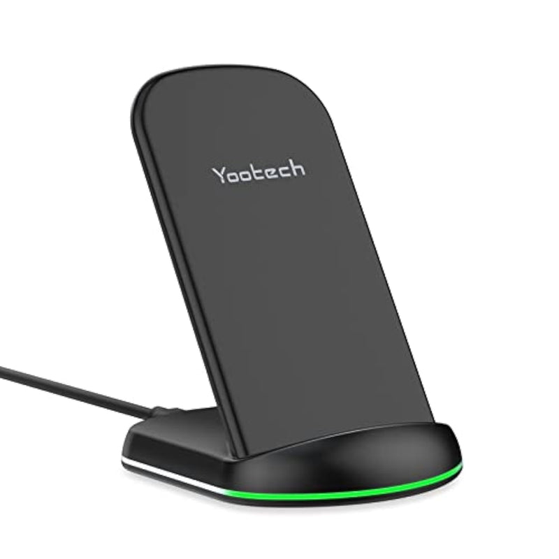 Wireless Charger,10W Max Wireless Charging Stand, Compatible With Iphone 16E/16/16 Plus/16 Pro Max/15/15 Plus/15 Pro Max/14/13/Se 2022/12/11/X/8, Galaxy S22/S21/S20/S10(No Ac Adapter)