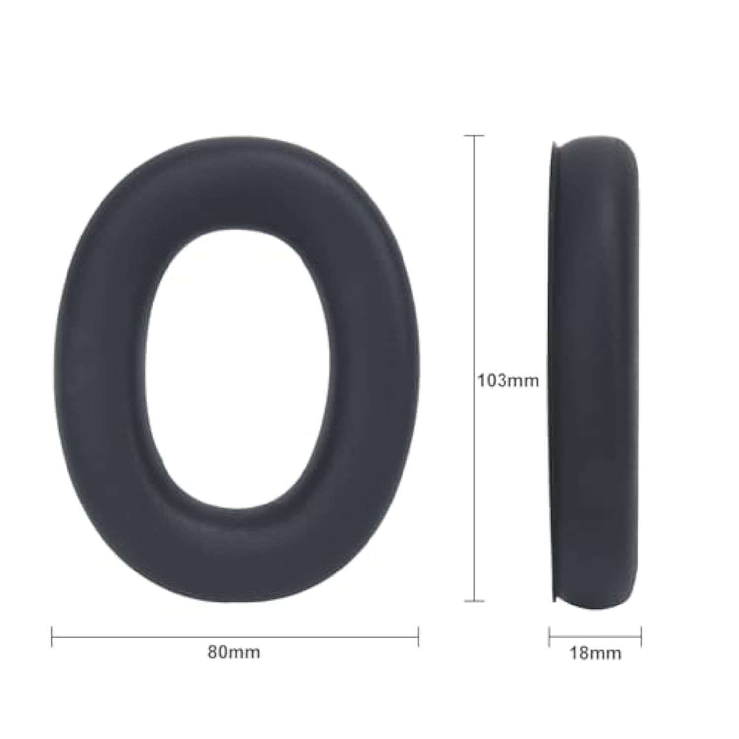 2-Pair Replacement Ear Pads For 3M Worktunes Connect (90543/90544/90542/90541) Z0Han Em042 Radio Headphone Cover Pr0Hear 037 Hearing Protection Aviation Headset Cushions Foam (2)